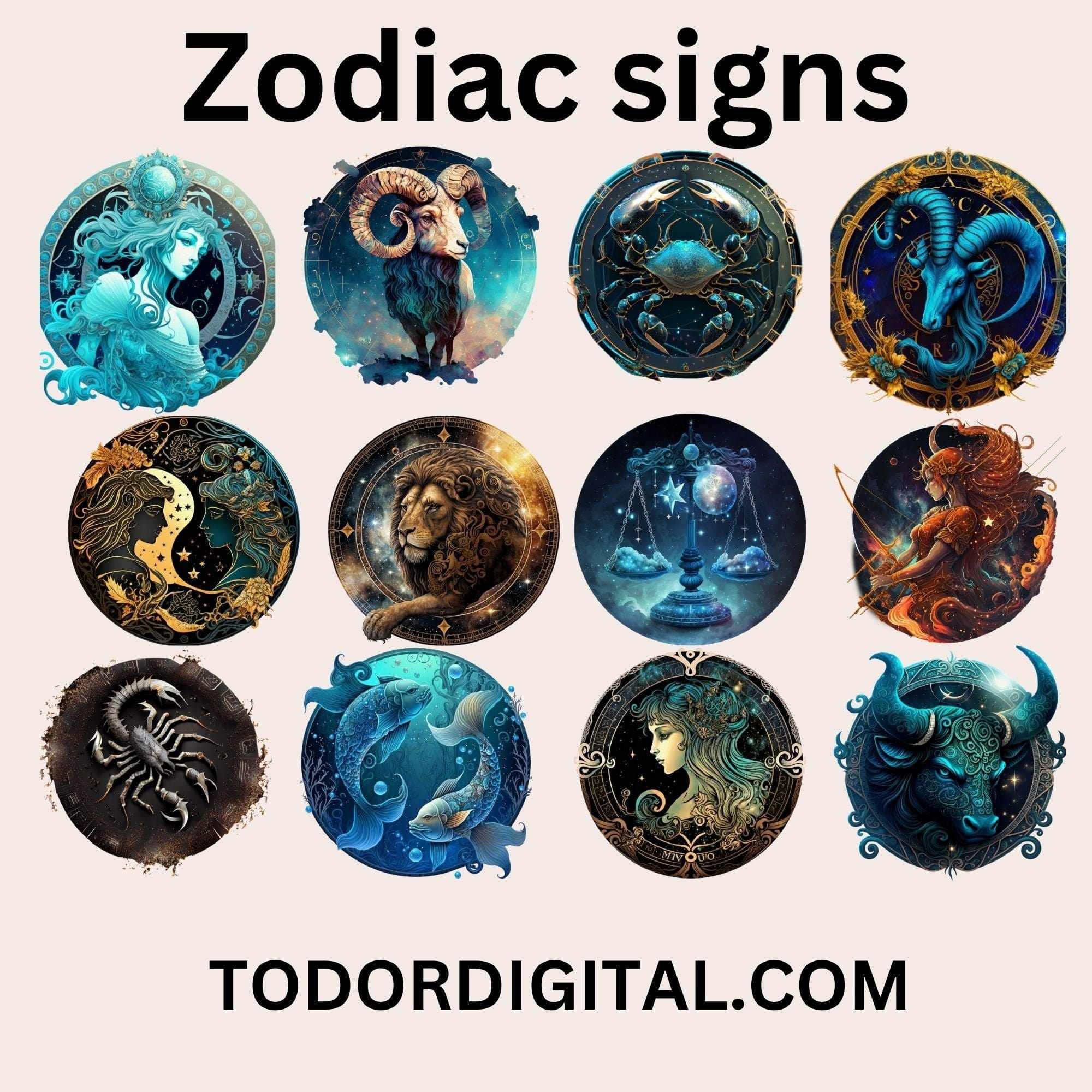 il_fullxfull.6154233278_bo44.jpg Astrological Zodiac Symbols Graphic Bundle todordigital.com - Image 1
