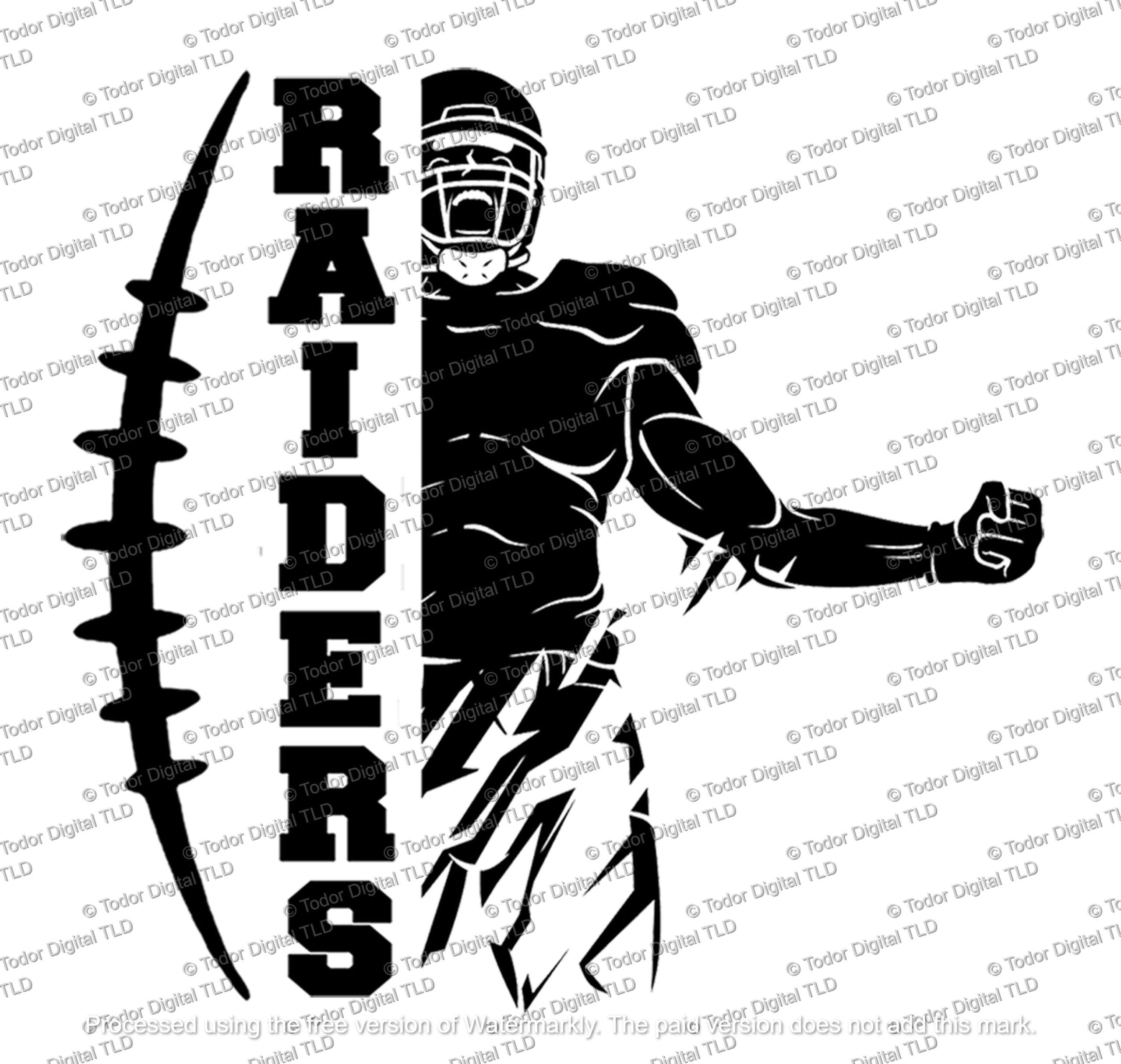 Raiders Football Team SVG