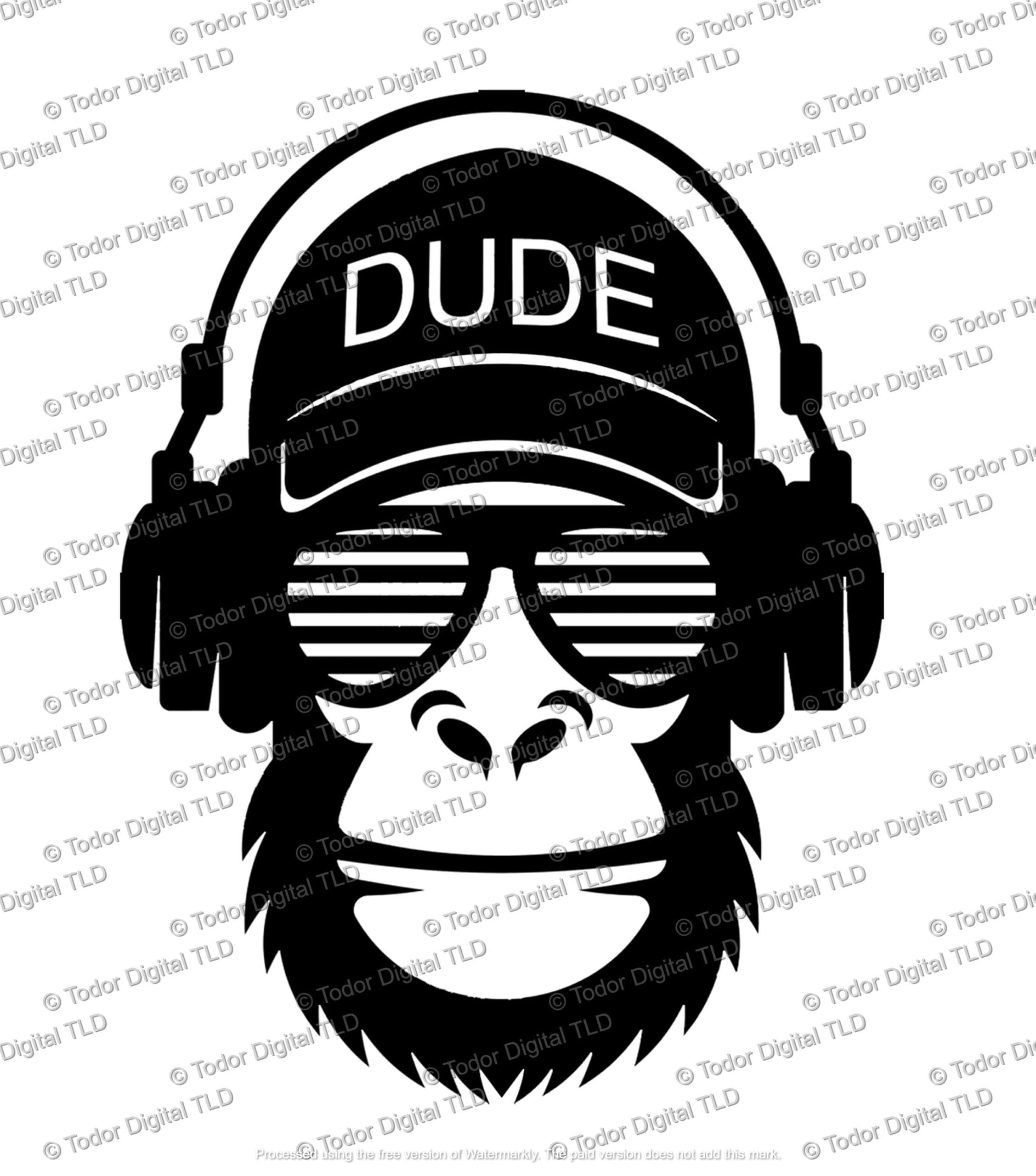 il_fullxfull.6280837867_a4bq.jpg Monkey Svg File - Monkey Clipart - Animals Svg - Wild Animals Clipart - Funny Monkey - Svg For Cricut - Svg For Silhouette - DXF - EPS - PNG - Image 1